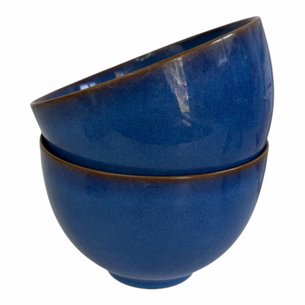 Denby-Langley 2 Imperial Blue 5.5”x4" All Purpose Bowls 10406442 Cereal, Trinket